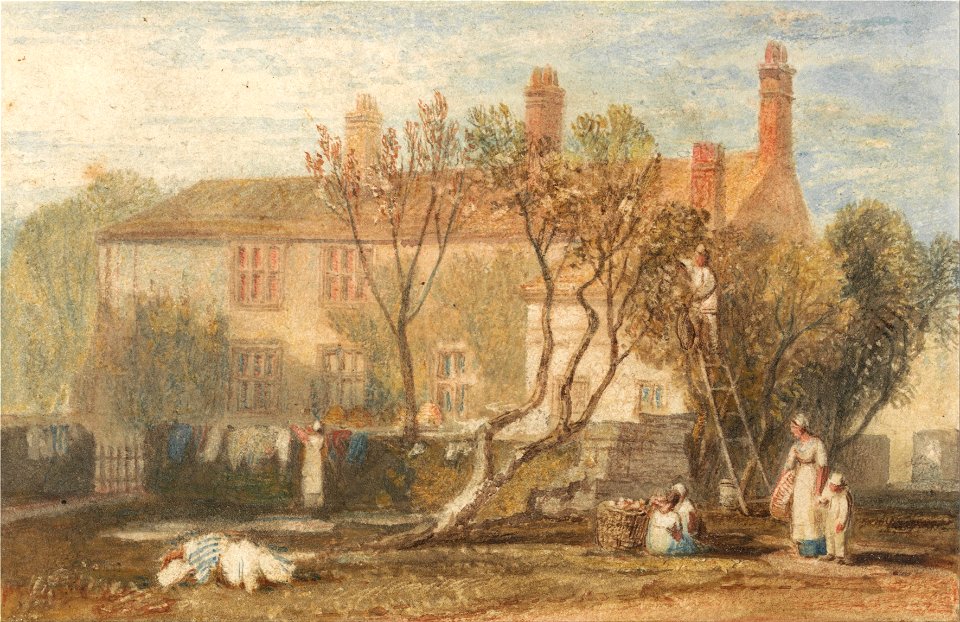 Joseph Mallord William Turner - Steeton Manor House, Near Farnley - Google Art Project