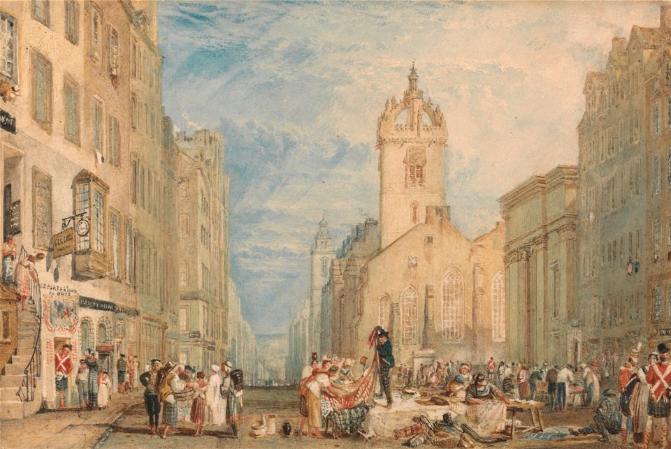 Joseph Mallord William Turner - High Street, Edinburgh - Google Art Project