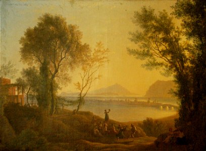 Joseph Rebell - Italienische Landschaft mit Sonnenuntergang - 7864 - Kunsthistorisches Museum