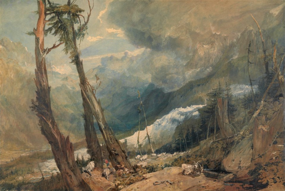 Joseph Mallord William Turner - Mer de Glace, in the Valley of Chamouni, Switzerland - Google Art Project