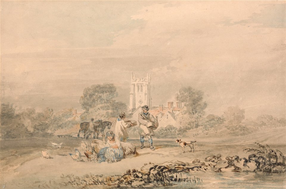Joseph Mallord William Turner - Autumn Sowing of the Grain - Google Art Project