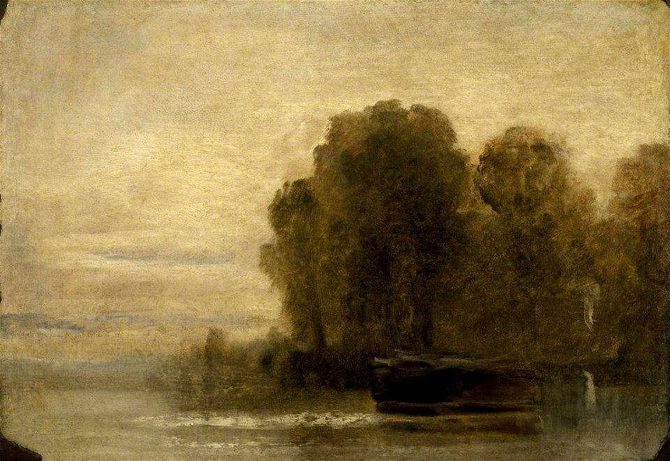 Joseph Mallord William Turner (1775-1851) - Lake or River with Trees on the Right - N05525 - National Gallery