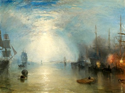 Joseph Mallord William Turner - Keelmen Heaving in Coals by Moonlight - Google Art Project
