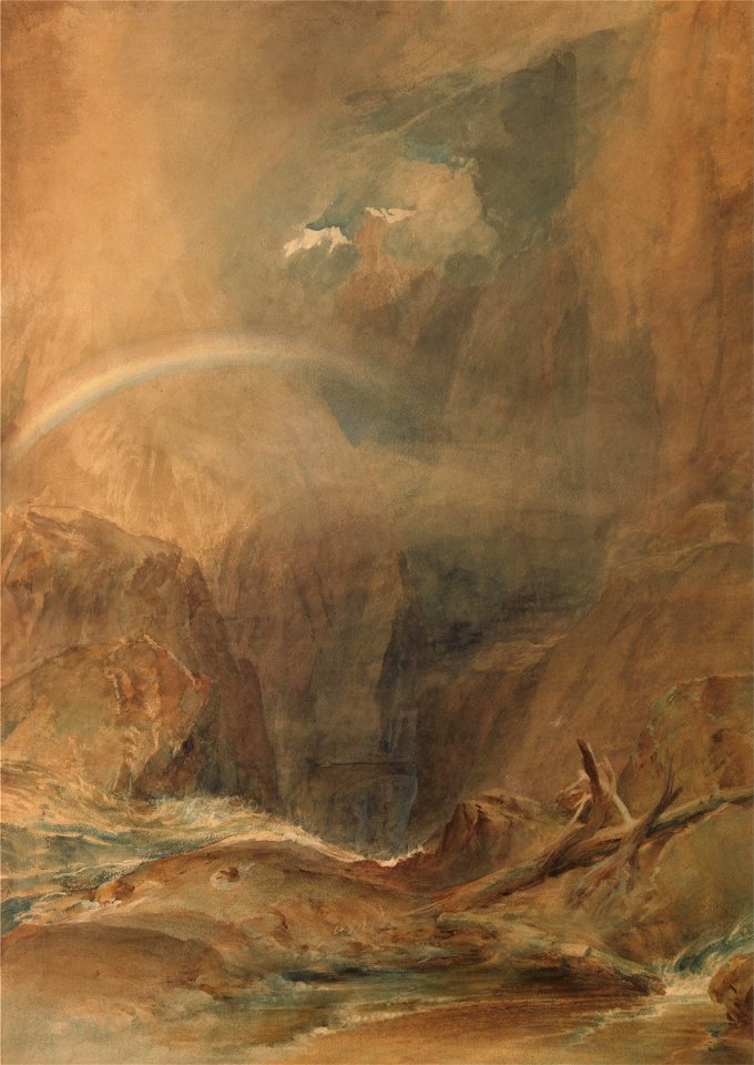 Joseph Mallord William Turner - Devil's Bridge, Saint Gotthard's Pass - Google Art Project
