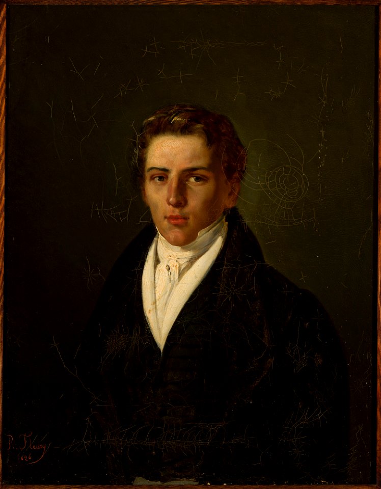 Joseph Nicolas Robert-Fleury - Portrait of a young man - M.Ob.1267 MNW - National Museum in Warsaw