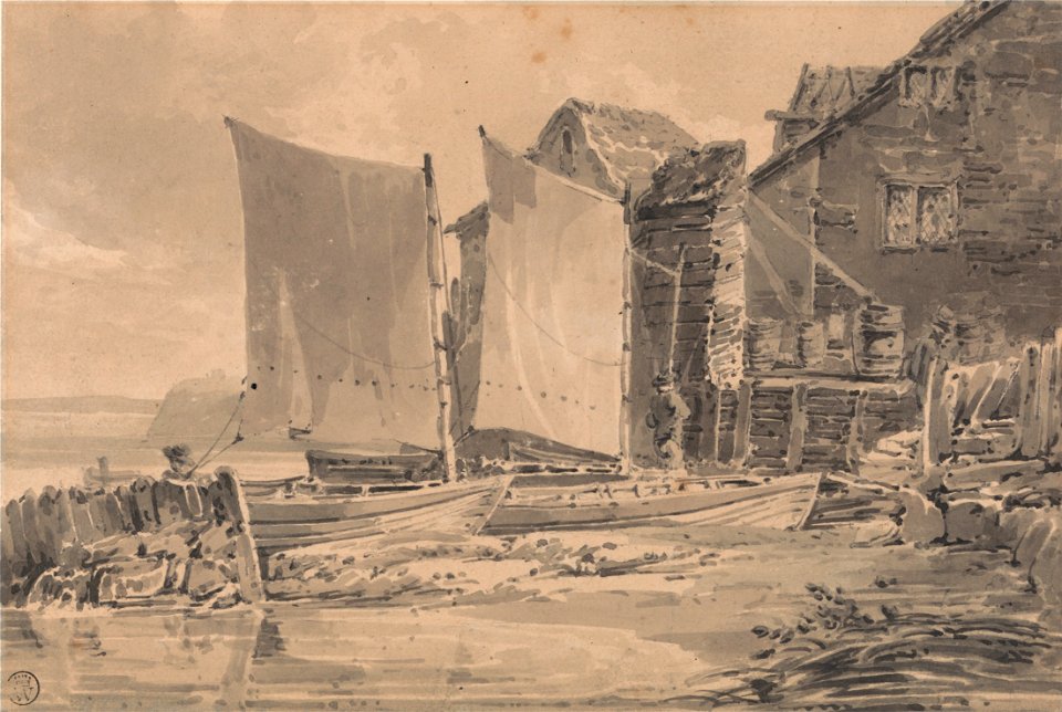 Joseph Mallord William Turner - Fisherman's Cottage, Dover - Google Art Project