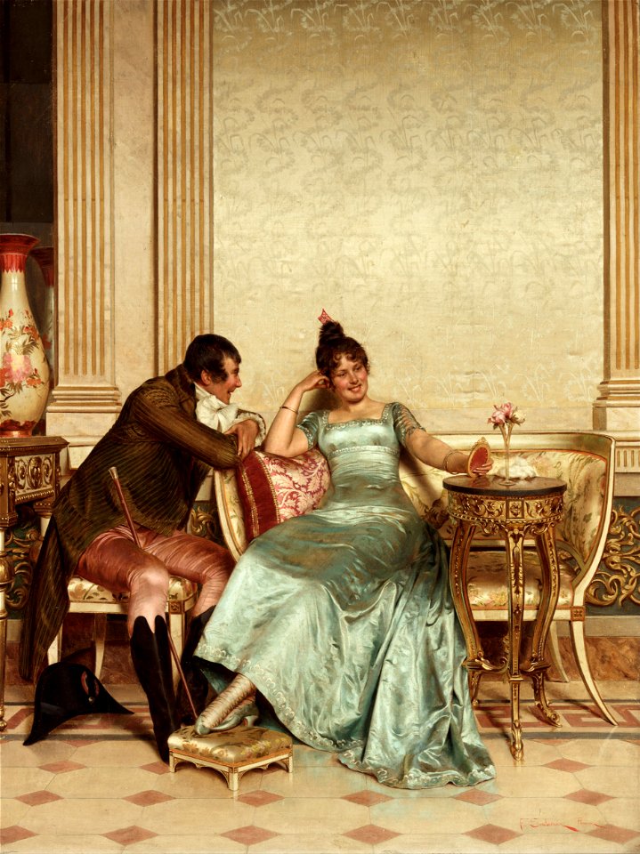 Joseph Soulacroix - A merry jest - Google Art Project