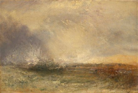 Joseph Mallord William Turner - Stormy Sea Breaking on a Shore - Google Art Project