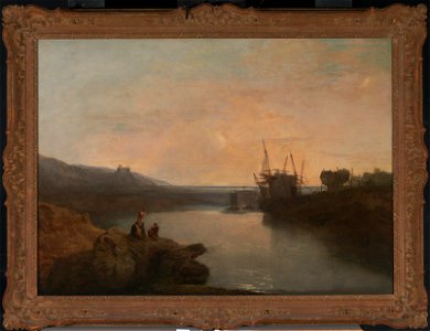 Joseph Mallord William Turner - Harlech Castle, from Twgwyn Ferry, Summer's Evening Twilight - Google Art Project