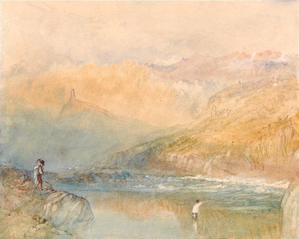 Joseph Mallord William Turner - On the Mosell, Near Traben Trarbach - Google Art Project