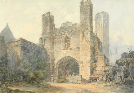 Joseph Mallord William Turner - Saint Augustine's Gate, Canterbury - Google Art Project