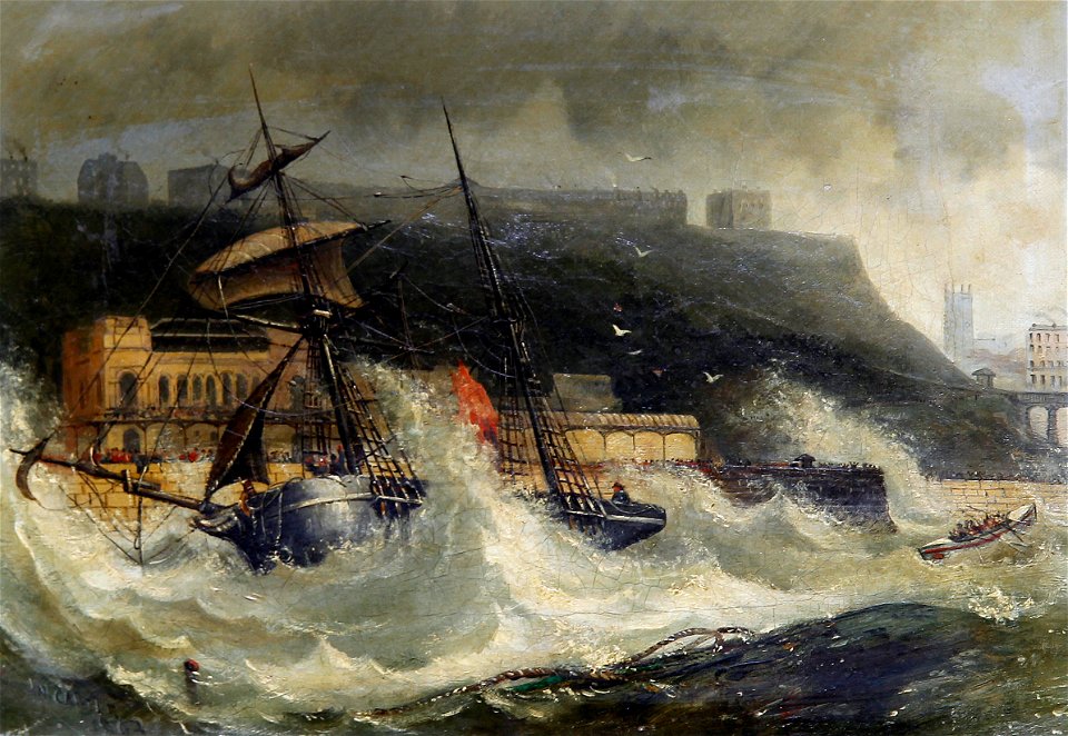 Joseph Newington Carter - Wreck of the Copeland of South Shields Nov 2 1861 at Scarboro Spa