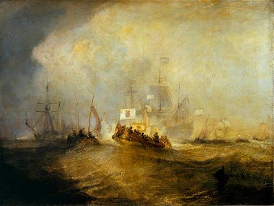 Joseph Mallord William Turner (1775-1851) - The Prince of Orange, William III, Embarked from Holland, and Landed at Torbay, November 4th, 1688, after a Stormy Passage - N00369 - National Gallery