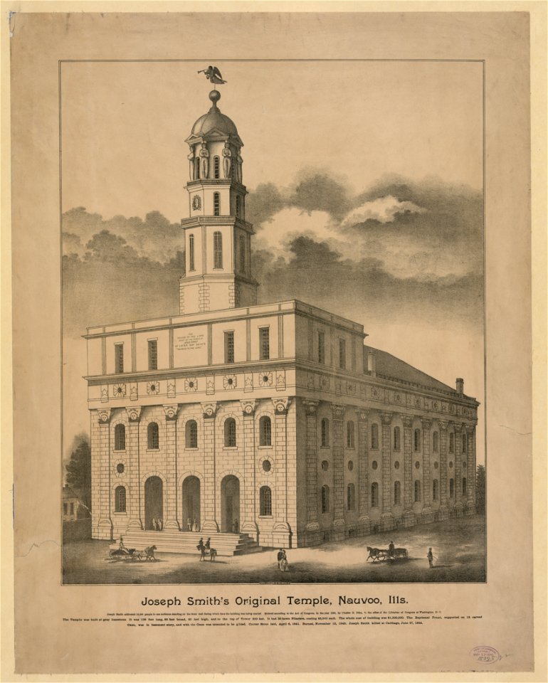 Joseph Smith's original temple, Nauvoo, Ills. LCCN2006677498