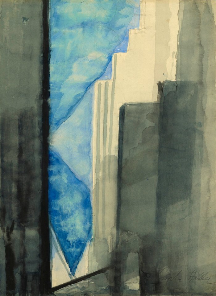 Joseph Stella - Skyscrapers - 1975-3 - Albright–Knox Art Gallery