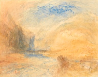 Joseph Mallord William Turner - Mountain Landscape with Lake - Google Art Project
