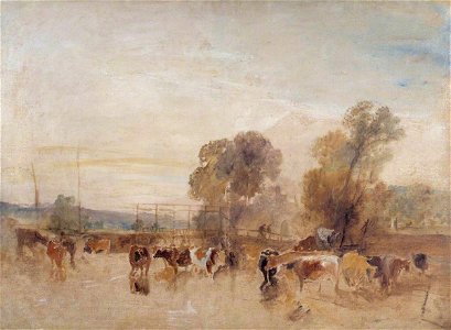 Joseph Mallord William Turner (1775-1851) - Weir and Cattle - N02705 - National Gallery