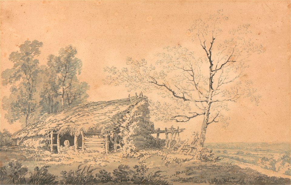 Joseph Mallord William Turner - Landscape with Barn - Google Art Project