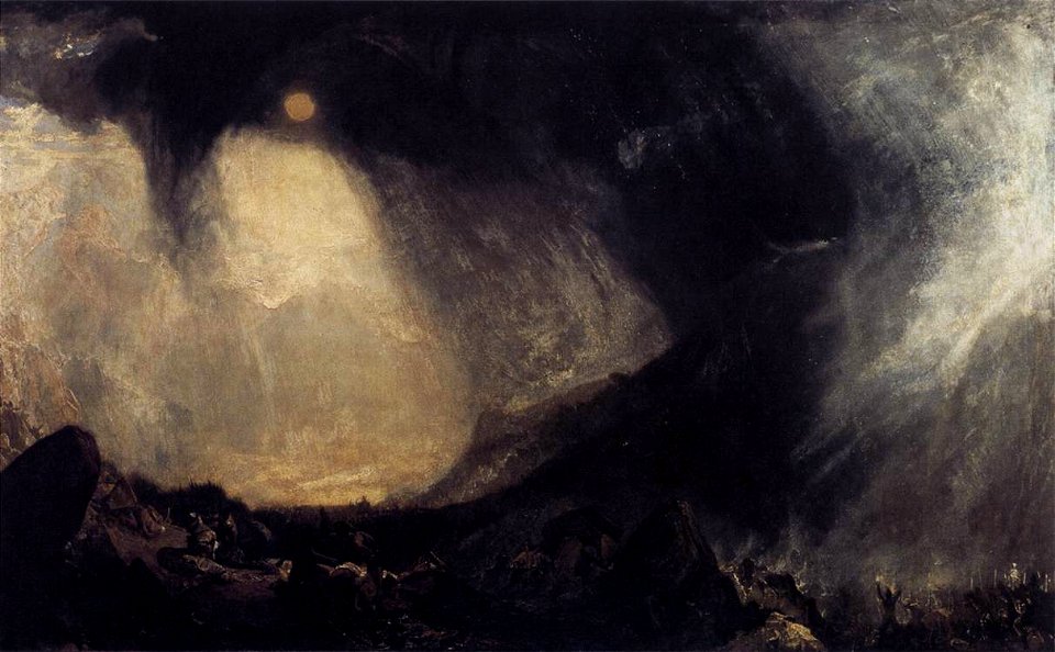Joseph Mallord William Turner - Snow Storm, Hannibal and his Army Crossing the Alps - WGA23167