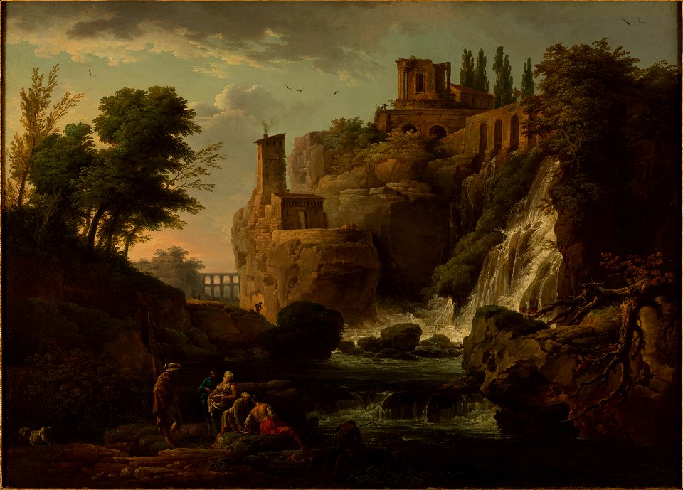 Joseph Vernet - Les Cascatelles de Tivoli - PDUT884 - Musée des Beaux-Arts de la ville de Paris