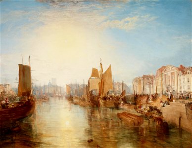 Joseph Mallord William Turner - The Harbor of Dieppe - Google Art Project. Free illustration for personal and commercial use.