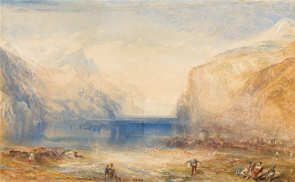 Joseph Mallord William Turner - Fluelen- Morning (looking towards the lake) - Google Art Project