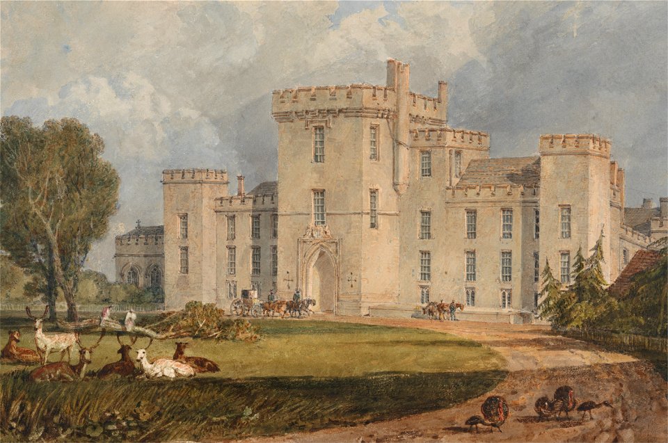 Joseph Mallord William Turner - View of Hampton Court, Hertefordshire, from the Northwest - Google Art Project