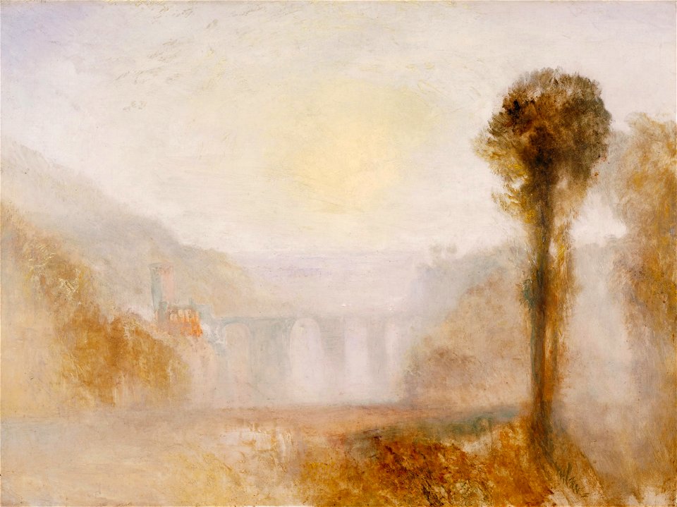 Joseph Mallord William Turner - The Ponte Delle Torri, Spoleto - Google Art Project