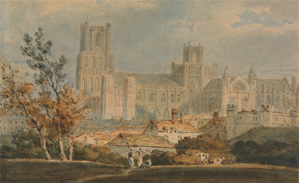 Joseph Mallord William Turner - View of Ely Cathedral - Google Art Project