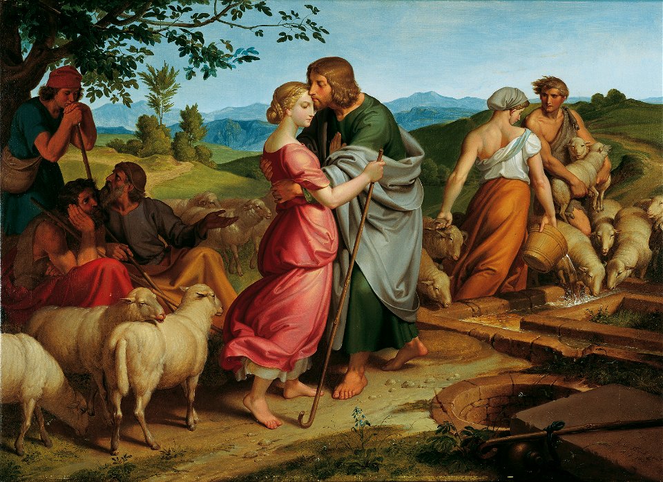 Joseph von Führich - Jakob begegnet Rahel bei den Herden ihres Vaters - 2095 - Kunsthistorisches Museum