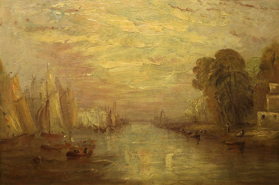 Joseph Mallord William Turner - Yachting at Cowes - 1955-15 - Auckland Art Gallery