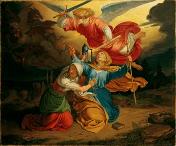 Joseph von Führich - Versuchung der heiligen Gudula - 4355 - Österreichische Galerie Belvedere
