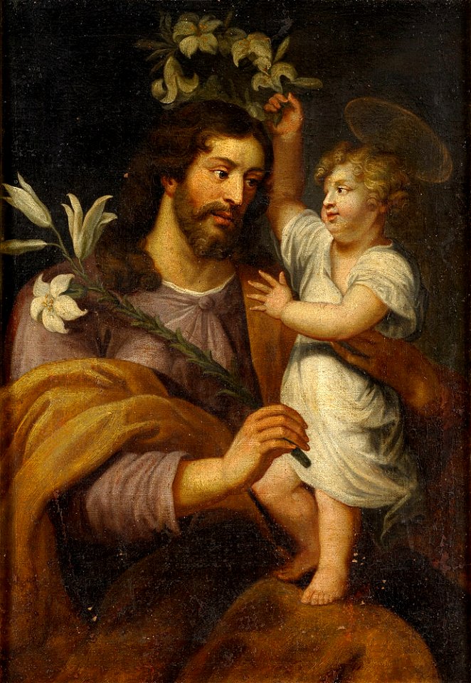 Joseph mit Kind 18 Jh