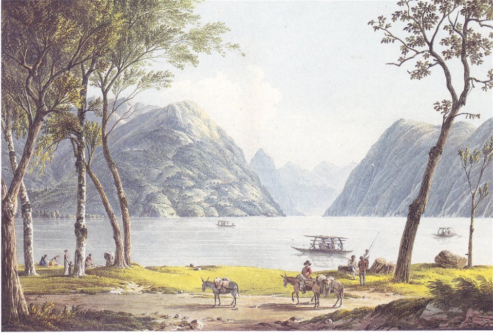 Joseph Rebelll - Der See von Lugano - 1810