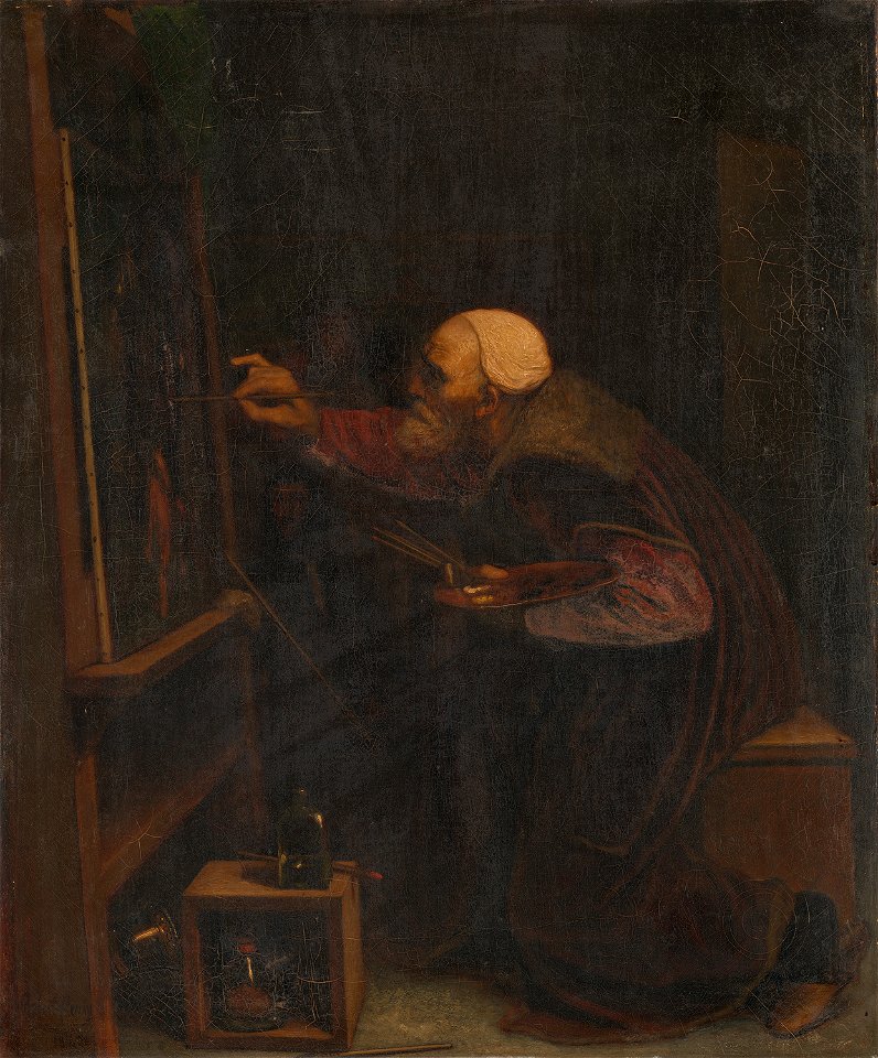 Joseph Nicolas Robert-Fleury - Titiaan, zijn laatste werk schilderend - SA 196 - Amsterdam Museum