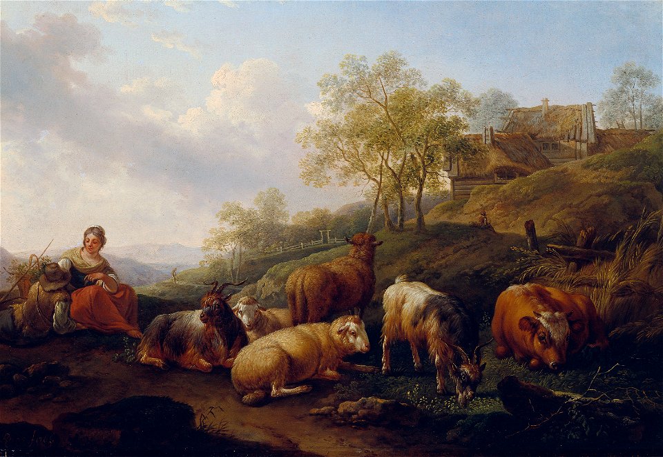 Joseph Roos d. Ä. - Landschaft mit weidendem Vieh - 1787 - Österreichische Galerie Belvedere