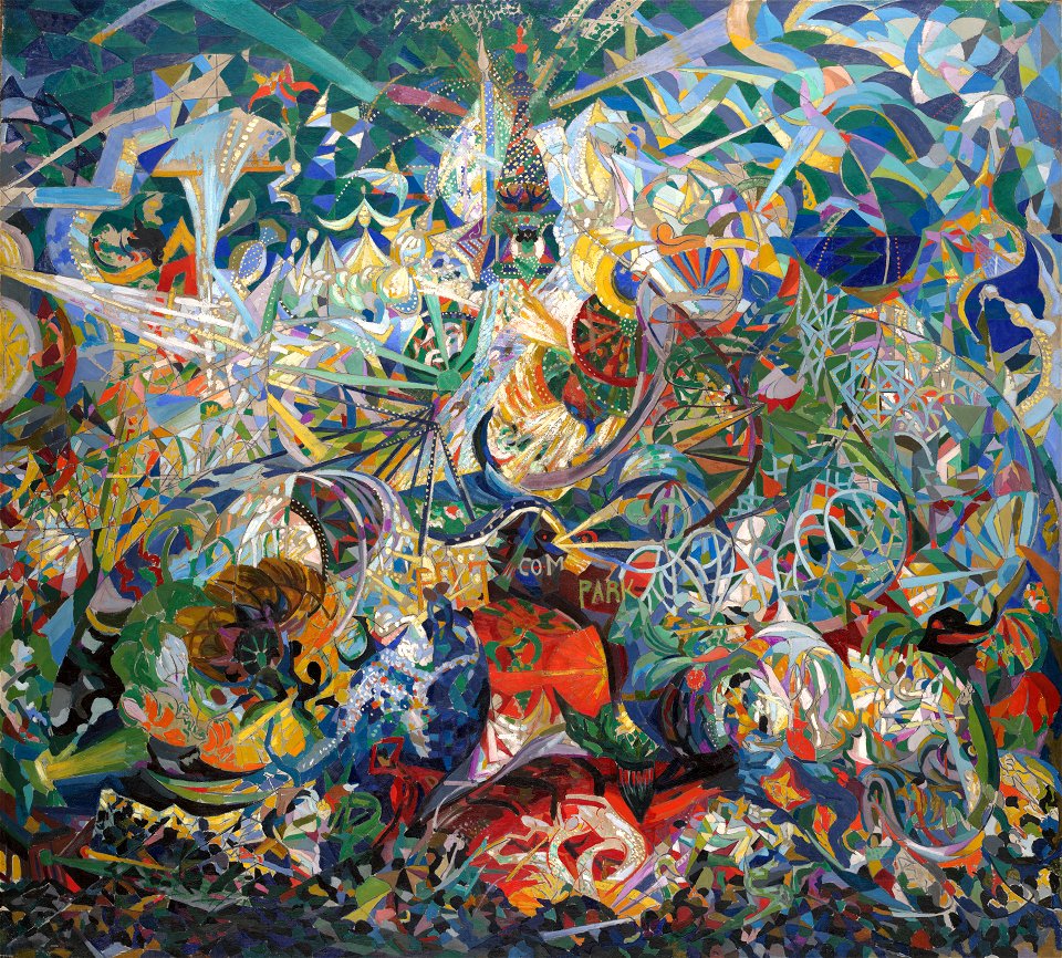 Joseph Stella - Battle of Lights, Coney Island, Mardi Gra - 1941.689 - Yale University Art Gallery
