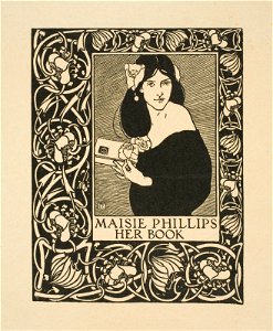 Joseph W. Simpson - Maisie Phillips. Her Book - Google Art Project