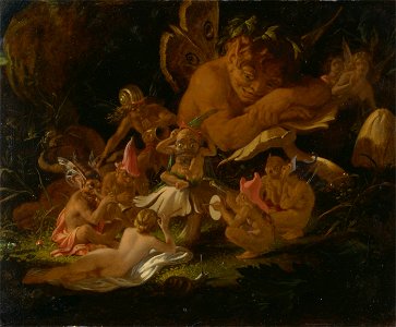 Joseph Noel Paton - Puck and Fairies, from A Midsummer Night's Dream - Google Art Project