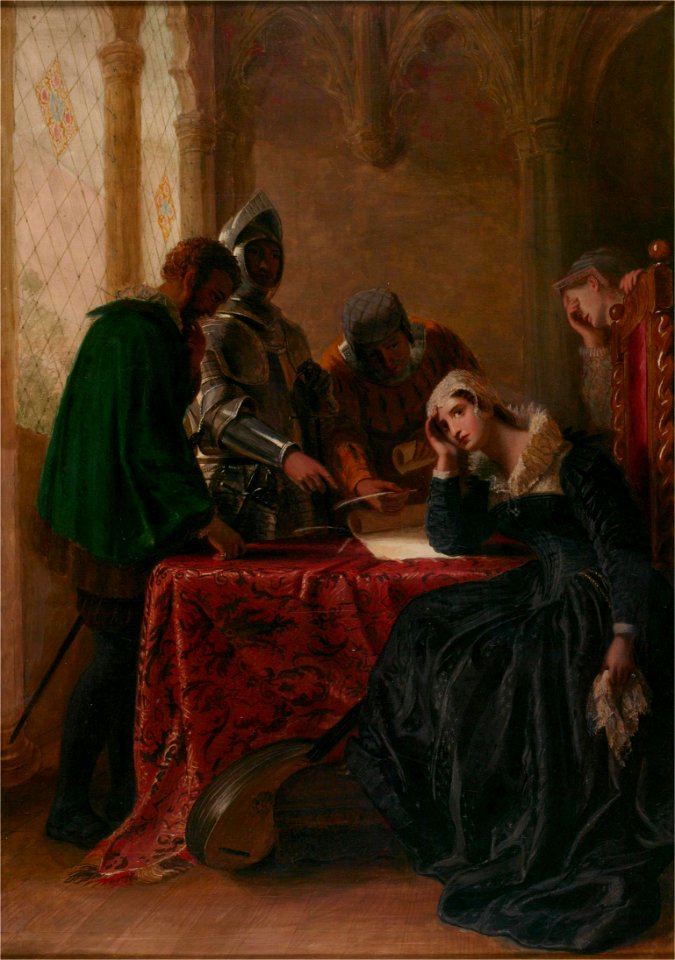 Joseph Severn - The Abdication of Mary, Queen of Scots