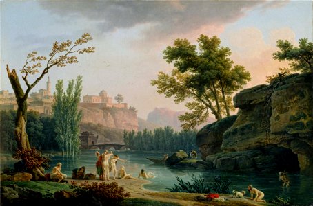 Joseph Vernet - Summer Evening, Landscape in Italy - Google Art Project