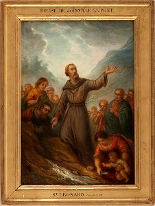 Joseph-Nicolas Jouy - Esquisse pour l'église de Joinville-le-Pont , Saint Léonard faisant jaillir une source - PPP4723 - Musée des Beaux-Arts de la ville de Paris