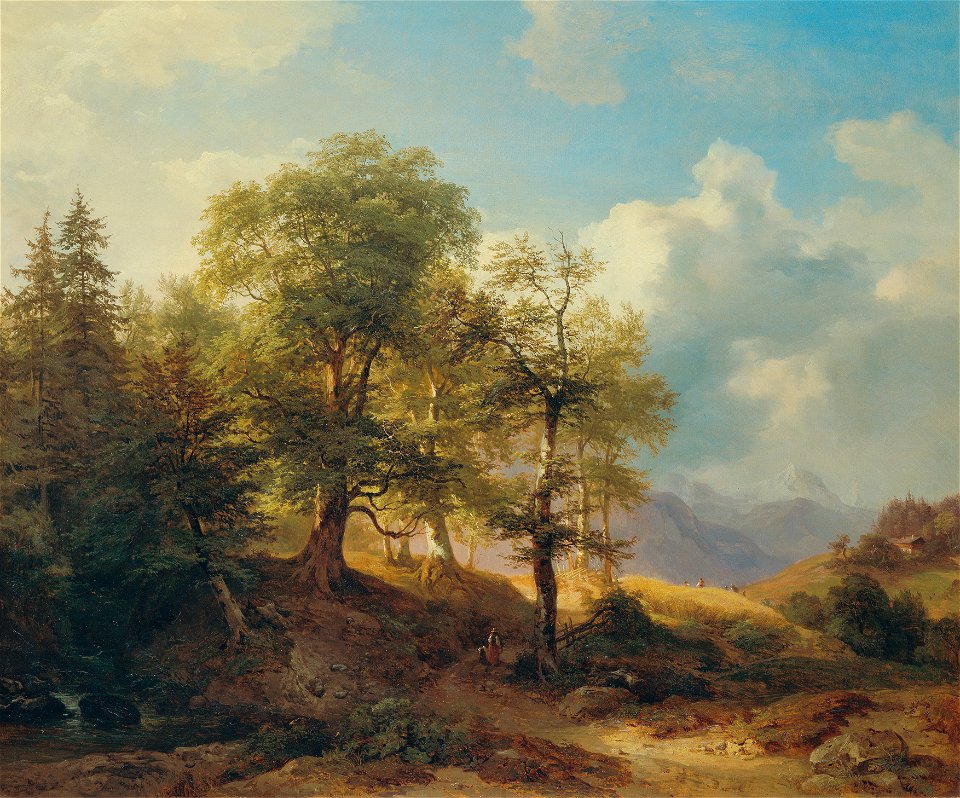 Joseph Martin Höger - Sommerlandschaft im Hochgebirge - 3100 - Kunsthistorisches Museum