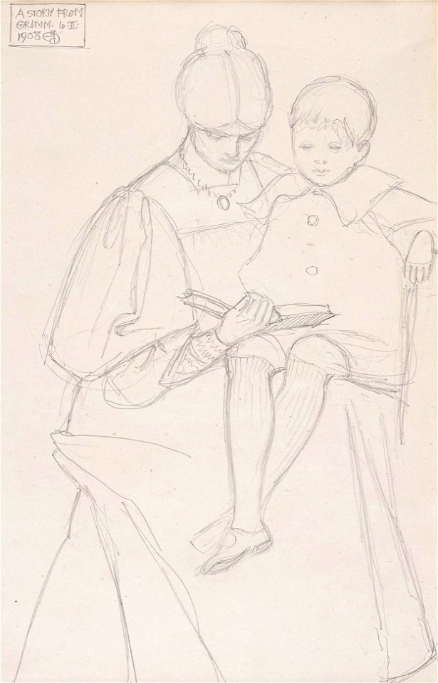 Joseph Southall - Southall-98159 - A story from Grimm - 1908