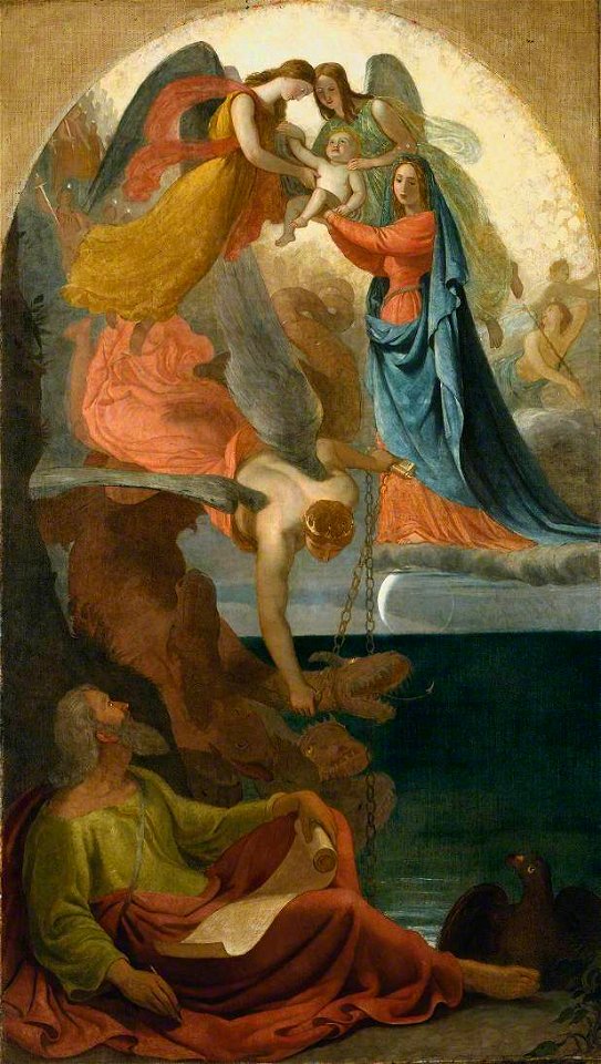 Joseph Severn (1793-1879) - The Infant of the Apocalypse Saved from the Dragon - T03357 - Tate