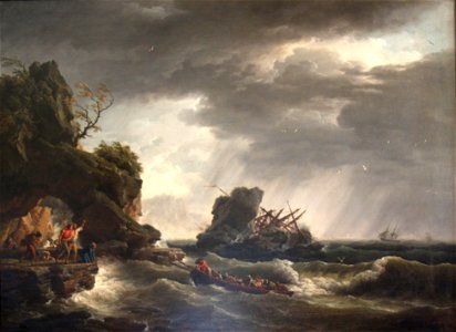 Joseph Vernet-naufrage d'un voilier