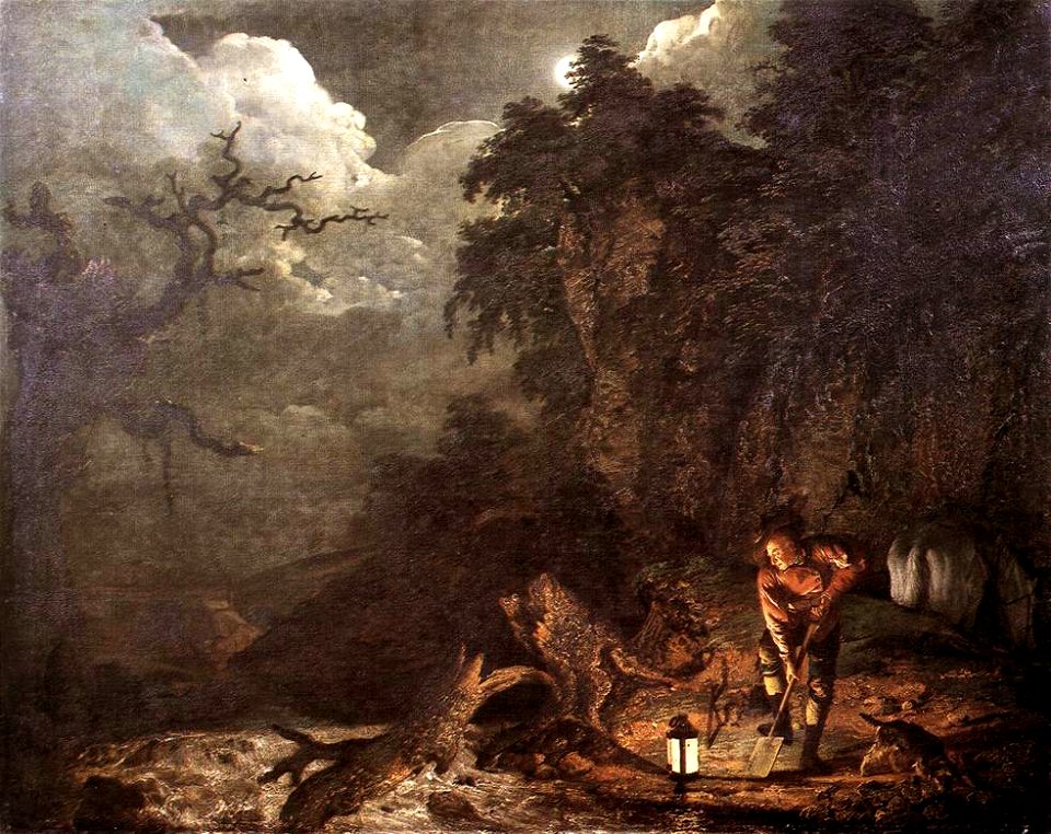 Joseph Wright of Derby - Earthstopper at the Bank of Derwent - WGA25894