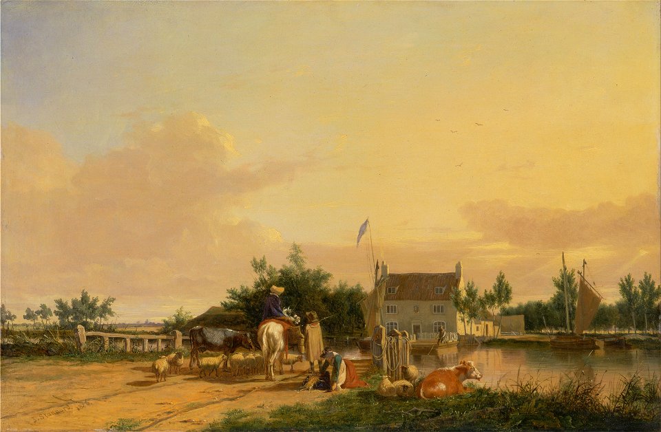 Joseph Stannard - Buckenham Ferry, on the River Yare, Norfolk - Google Art Project