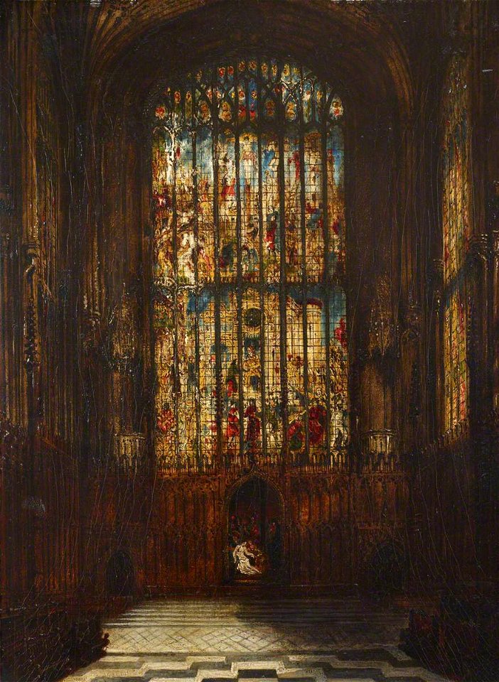 Joseph Murray Ince (1806-1859) - East Window of King's College Chapel, Cambridge - 515822 - National Trust