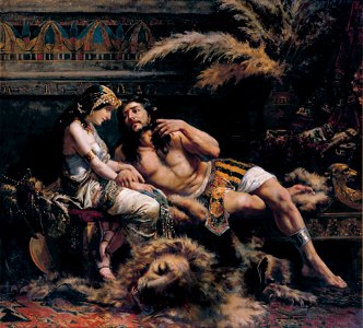 José Echenagusía - Samson and Delilah - Google Art Project. Free illustration for personal and commercial use.